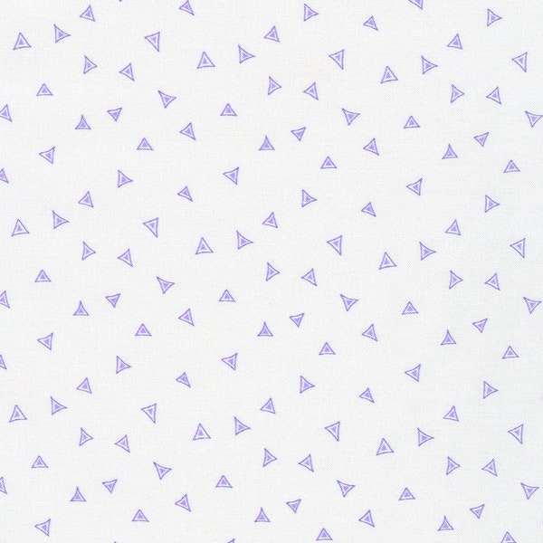 All a Flutter Triangles Lavender by Debbie Beaves for Robert Kaufman