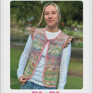 Harmony Ladies Vest Pattern by Melly & Me