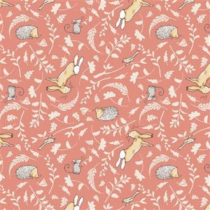 Guess How Much I Love You Forest Friends Rust by Anita Jeram for Clothworks END OF BOLT
