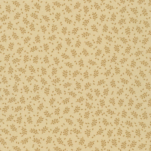 Wild Oats and Honey Sprigs Mushroom by Jill Shaulis for Robert Kaufman Fabrics END OF BOLT