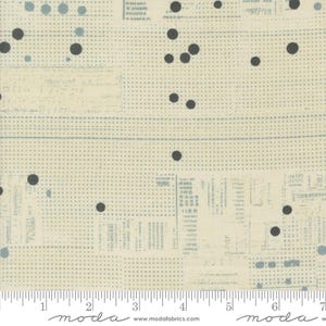 Still More Paper Tickets Eggshell by Zen Chic for Moda Fabrics