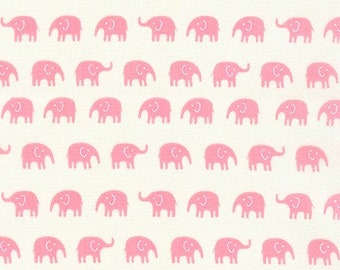 Handworks Home Elephant White from Robert Kaufman