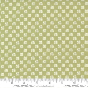 Christmas Stitched Little Schoolhouse Evergreen by Fig Tree & Co. for Moda Fabrics