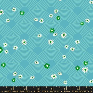 Rise and Shine Meadow Turquoise by Melody Miller for Moda Fabrics