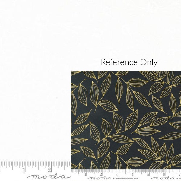 Gilded Leaves Paper White by Alli K Design for Moda Fabrics