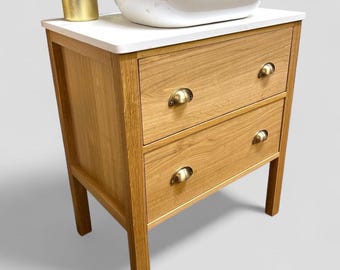 BANBURY  | Classic Oak Bathroom Vanity  - European Solid Wood Furniture