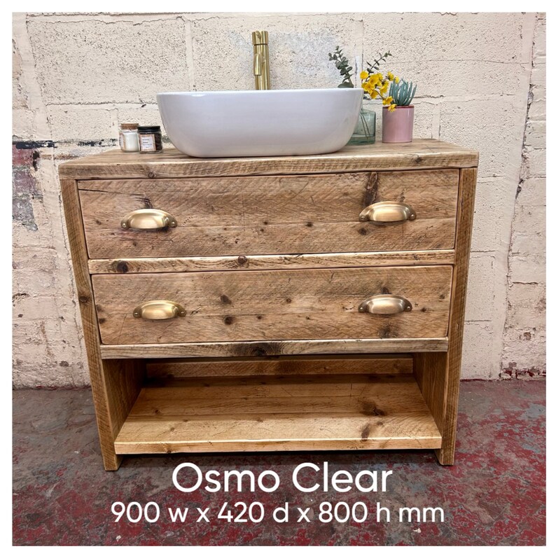 ABINGDON Handmade Wooden Furniture Bathroom Vanity Unit With Storage