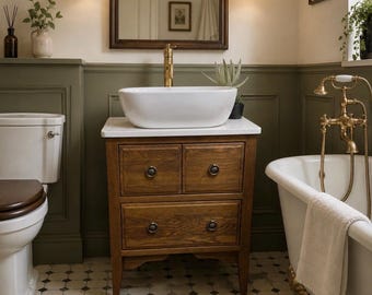 WINCHESTER | Classic Oak 2 Drawer Chest | Solid Oak Bathroom Furniture
