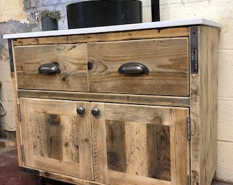 BRAMPTON | Handmade Reclaimed Timber Bathroom Furniture