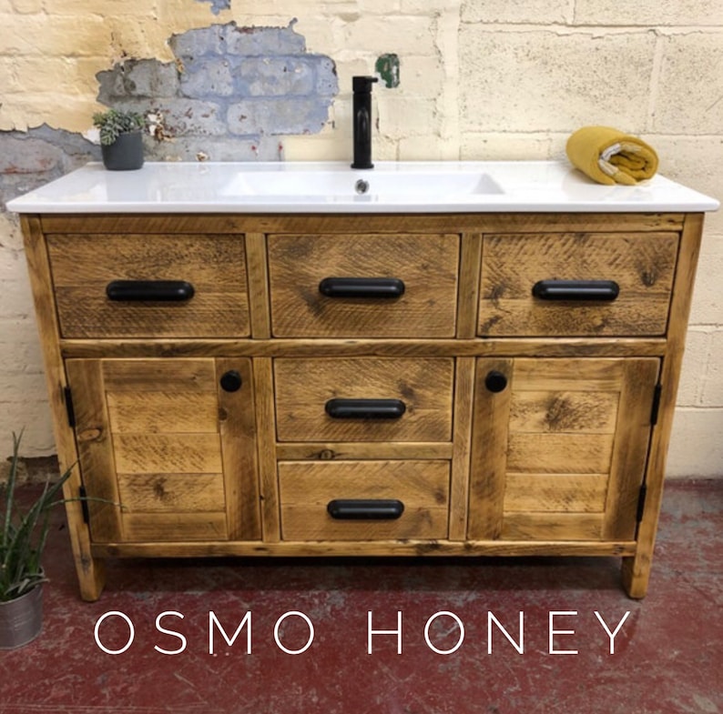 BROADWAY BASIN Handmade Wooden Bathroom Furniture Bathroom Vanity Unit