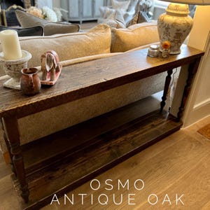 DUXBURY | Reclaimed Wooden Console | Rustic Sofa Table | Handmade Hallway Furniture |