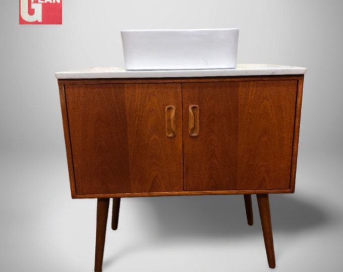 OUT OF STOCK | G-Plan | Fresco Bathroom Vanity Including Quartz Worktop Hair Pin or Tapered Legs