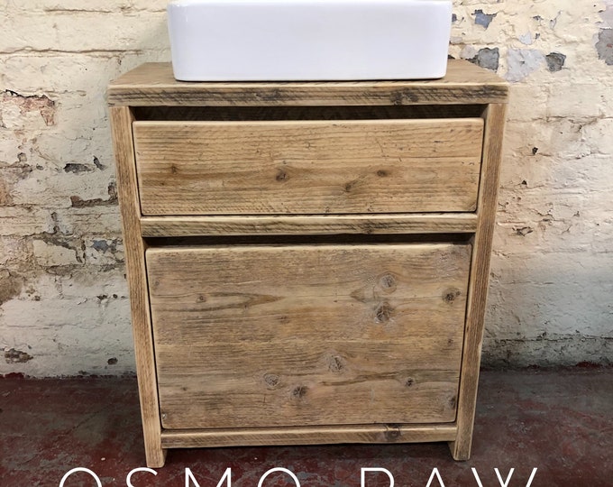 FULHAM |  Handmade Bathroom Furniture | Bathroom cabinet | Rustic Vanity | Upcycled Bathroom Furniture | Bathroom Vanity Unit | Wash Stand