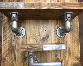 TILBURY SHELVING | Handmade Bathroom Furniture | Custom Made Bathroom Shelf | Rustic Shelf | Unique Bathroom Accessory | Solid Wood Shelving