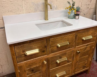 BROADWAY QUARTZ | Handmade Reclaimed Timber Bathroom Furniture