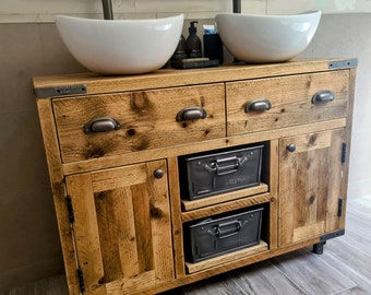 DULWICH DOUBLE  |  Handmade Reclaimed Timber Bathroom Furniture