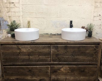 WIMBLEDON DOUBLE | Handmade Reclaimed Timber Bathroom Furniture