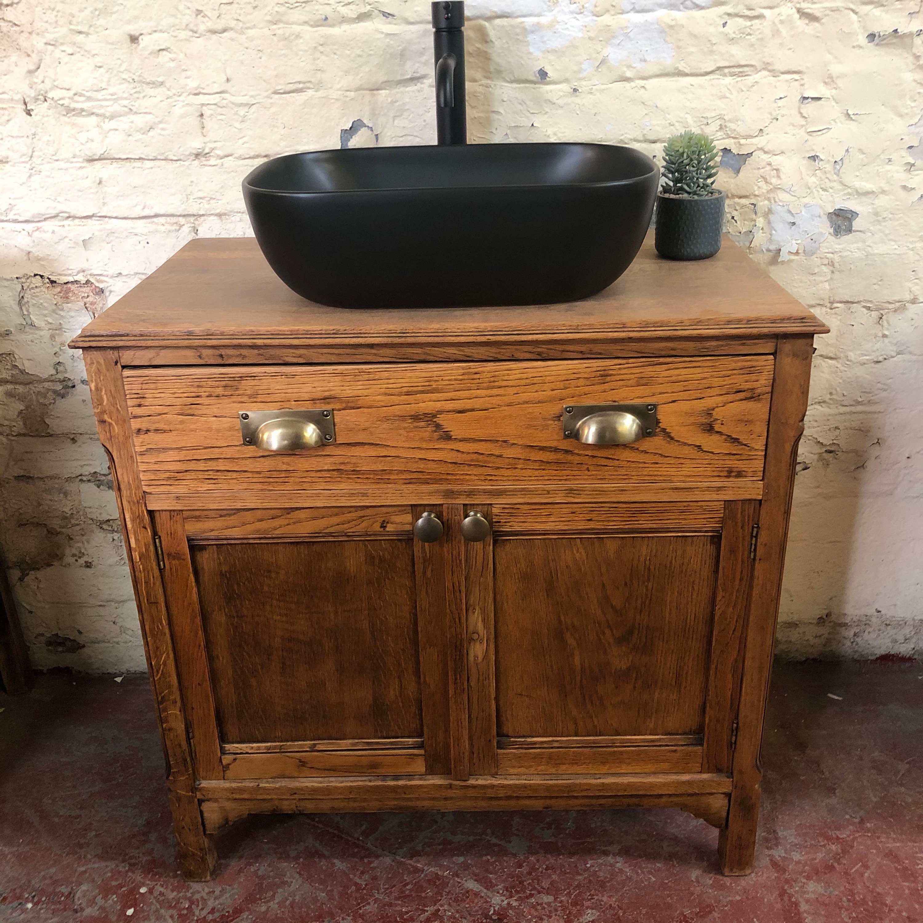 Vintage Oak Bathroom Vanity Vintage Oak Bathroom Vanity