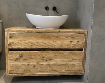 WIMBLEDON |  WALL MOUNTED |  Handmade Bathroom Furniture | Bathroom cabinet | Rustic Vanity |  Bathroom Furniture | Bathroom Vanity