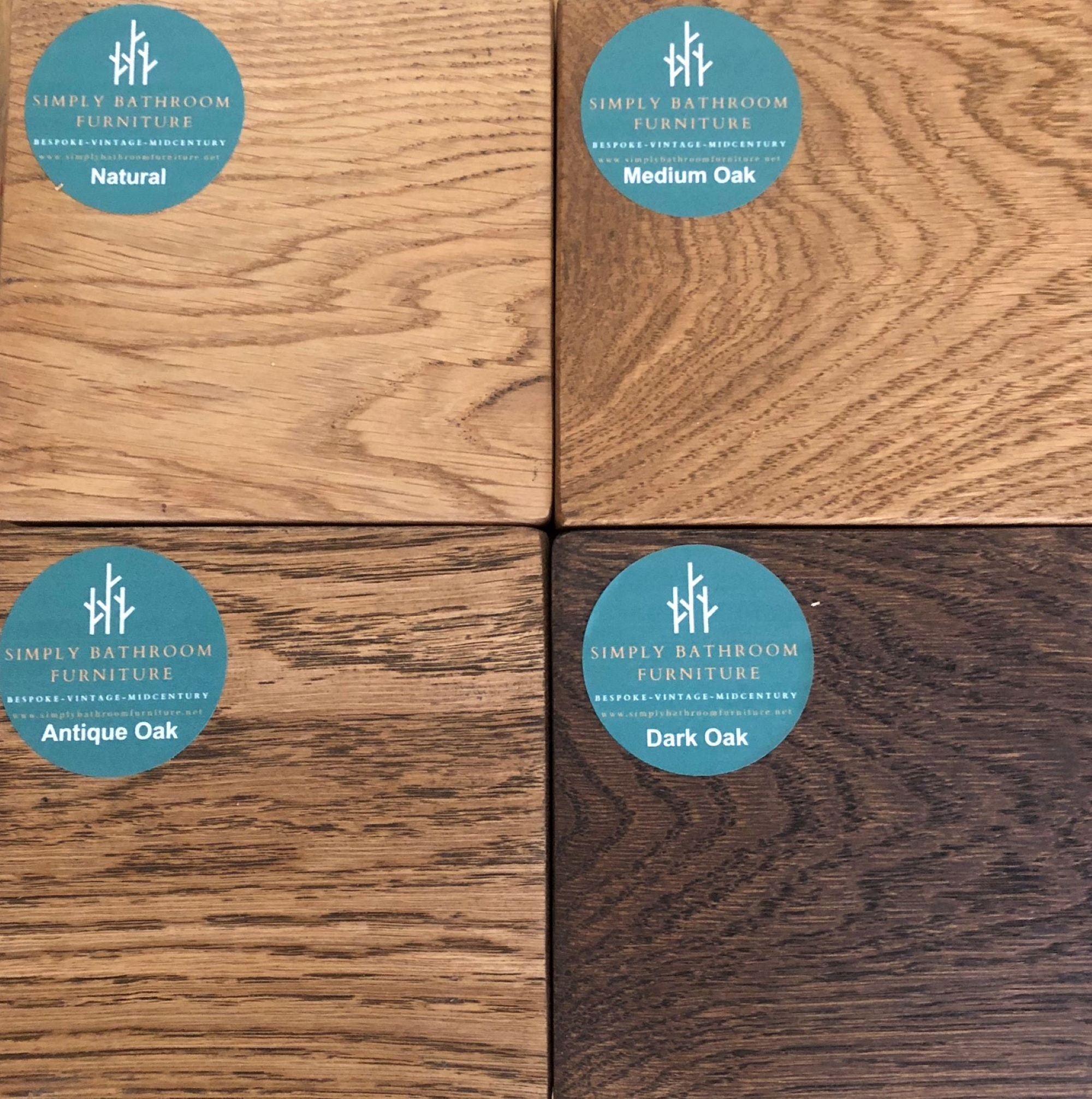 SAMPLES Oak All Four Oak colours Solid Oak Furniture
