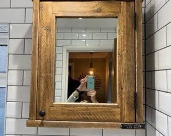 WINDERMERE |Handmade Bathroom Furniture | Custom Made Wall Cabinet | Rustic Storage Unit | Solid Wood Bathroom Cabinet | Unique Storage Unit