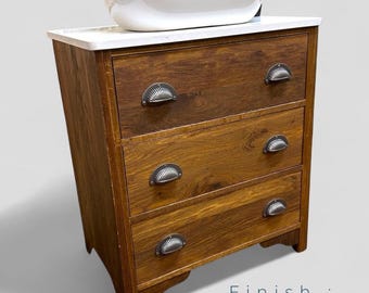 STUDLEY | Classic Solid Oak 3 Drawer Chest Oak Bathroom Furniture