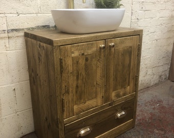 HEXHAM | Handmade Reclaimed Timber Bathroom Furniture