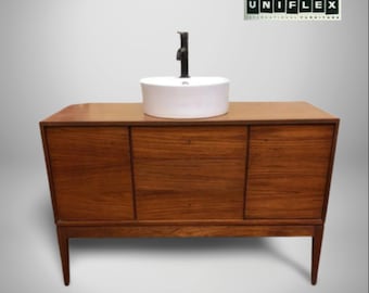 SOLD | Enquire for similar | MID CENTURY 65 | Uniflex Bathroom Vanity Including Quartz Worktop