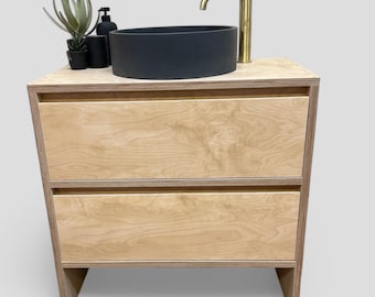 SANDBACH | IN STOCK |   Handmade Solid Birch Ply Vanity Unit | Quick Delivery