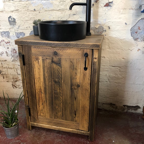 IN STOCK | Alnwick Reclaimed Timber Bathroom Vanity Unit