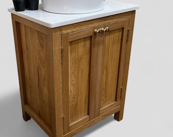 CHELTENHAM | Classic Oak Double Door Unit | Solid Oak | Reclaimed Oak | Solid Oak Bathroom Furniture