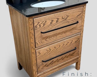 BANBURY 2 | Classic Oak Bathroom Vanity with Prestbury or Alderley Undermounted Basin