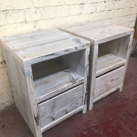 Blandford : 1x Pr Bedside units | Bedroom Unit | Wooden Bedroom Furniture | Reclaimed Bedroom Furniture |