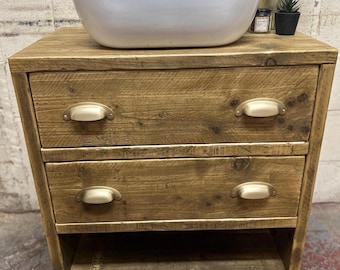 ABINGDON | IN STOCK | Handmade Reclaimed Timber Basin Unit