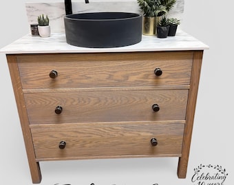 LEDBURY  | Classic Oak 3 Drawer Chest | Solid  Bathroom Furniture