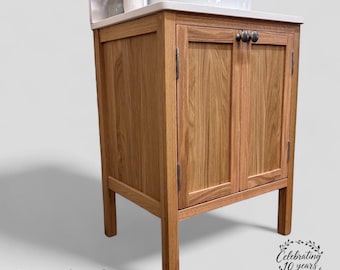 CHELTENHAM | Classic Oak Double Door Unit | Solid Oak | Reclaimed Oak | Solid Oak Bathroom Furniture