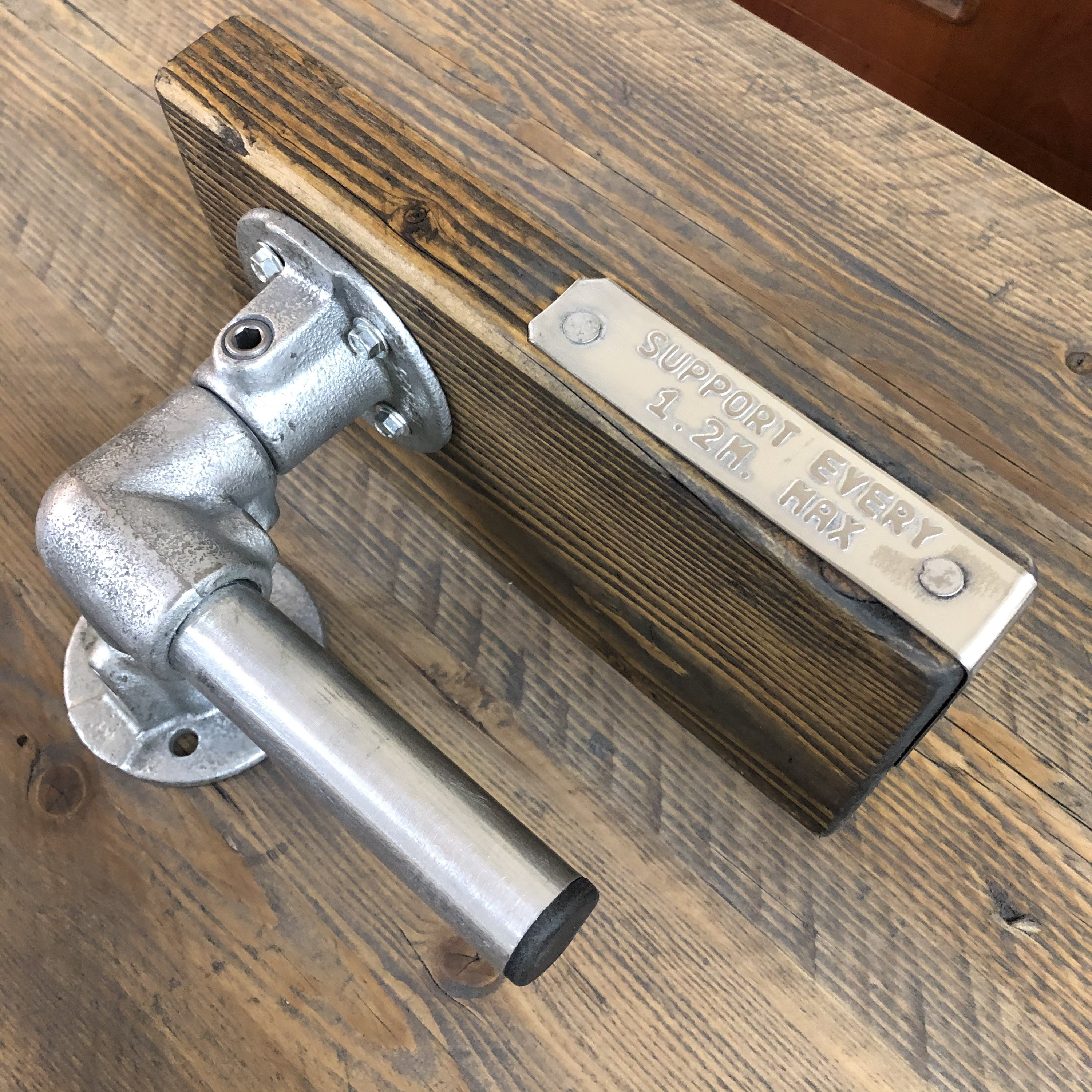 TILBURY Toilet Roll Holder With Reclaimed Timber Shelf