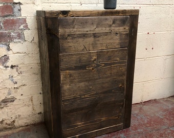 TELFORD WC | Handmade Bathroom Furniture | Custom Made Toilet Unit | Rustic Toilet Unit | Unique Bathroom Unit | Solid Wood Cistern Unit
