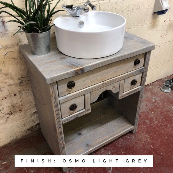 Rivington : Bathroom Vanity Cabinet | Bathroom Vanity Unit | Wooden Vanity | Bathroom Reclaimed Wood Vanity |