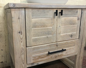 SALCOMBE | Handmade Wooden Bathroom Furniture | Bathroom cabinet | Sink Unit | Seaside Bathroom Furniture | Natural Wooden Bathroom Vanity