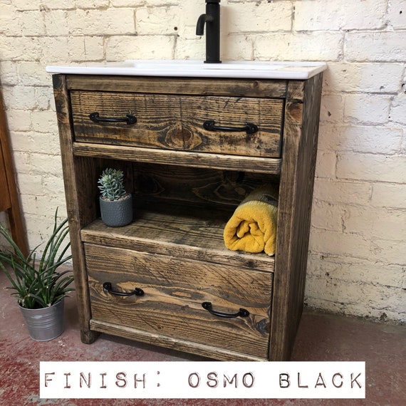 CHELSEA 11 | Reclaimed Timber Bathroom Vanity Including Basin