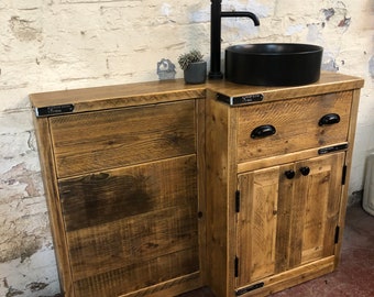 HEXHAM COMBINATION  | Handmade Reclaimed Timber Bathroom Furniture