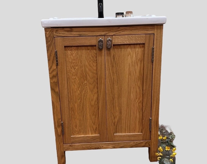 CHELTENHAM | Classic Oak Double Door Unit | Solid Oak | Reclaimed Oak | Solid Oak Bathroom Furniture