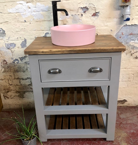 HOLCOMBE PAINTED | Reclaimed Timber Bathroom Vanity Unit