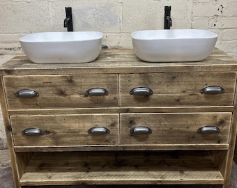 ABINGDON | IN STOCK | Handmade Reclaimed Timber Basin Unit | Quick Delivery