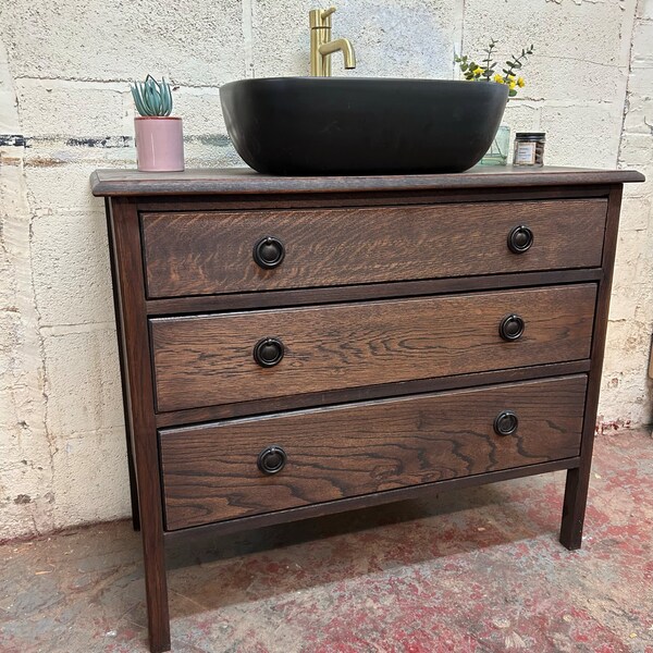 Antique Sink Vanity - Etsy UK