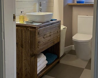 GLASGOW | Handmade Reclaimed Timber Bathroom Furniture