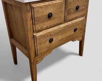 WINCHESTER | Classic Oak 3 Drawer Chest | Solid Oak Bathroom Furniture