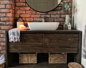 GLASGOW DOUBLE | Handmade Reclaimed Timber Bathroom Furniture