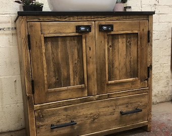 HEXHAM | Handmade Reclaimed Timber Bathroom Furniture